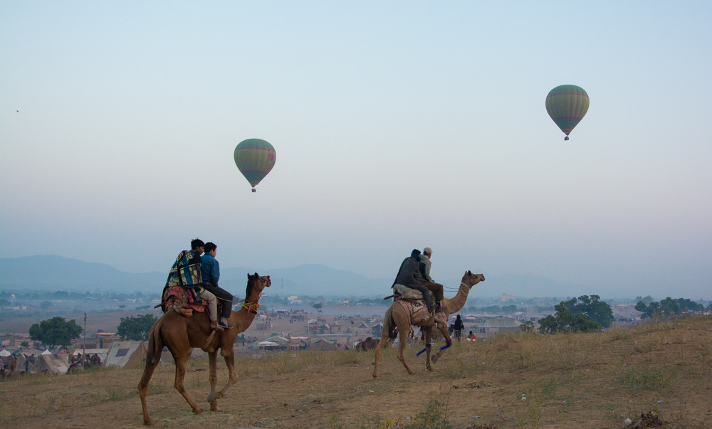 Balloon and camel ride