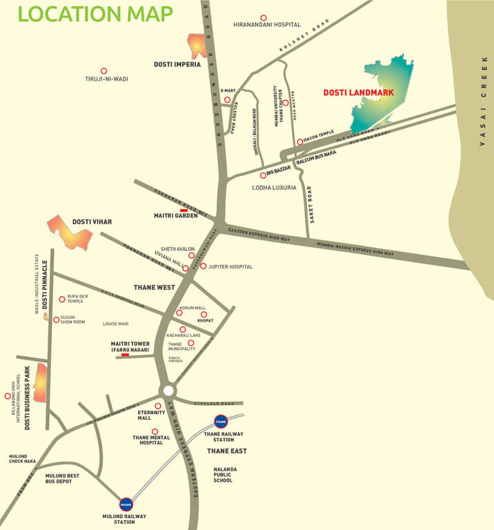 dosti codename landmark location plan